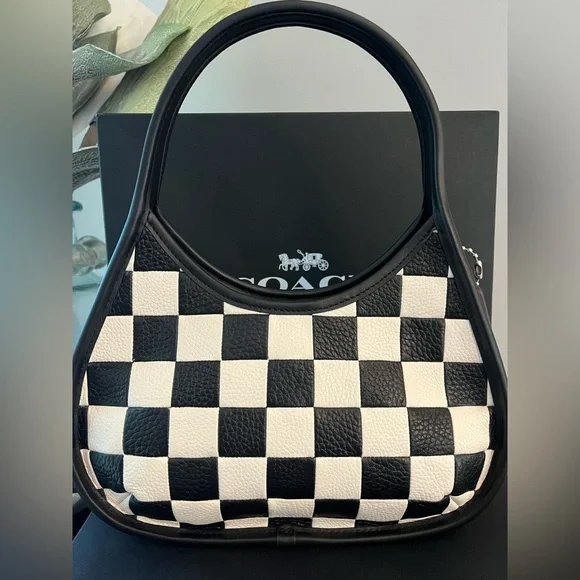 Coachtopia Ergo Bag Checkerboard with Wavy Zip Card Case In Coachtopia Leather - Picture 4 of 17